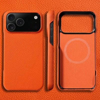 Genuine Nappa Leather Phone Case for Apple iPhone 17 Series