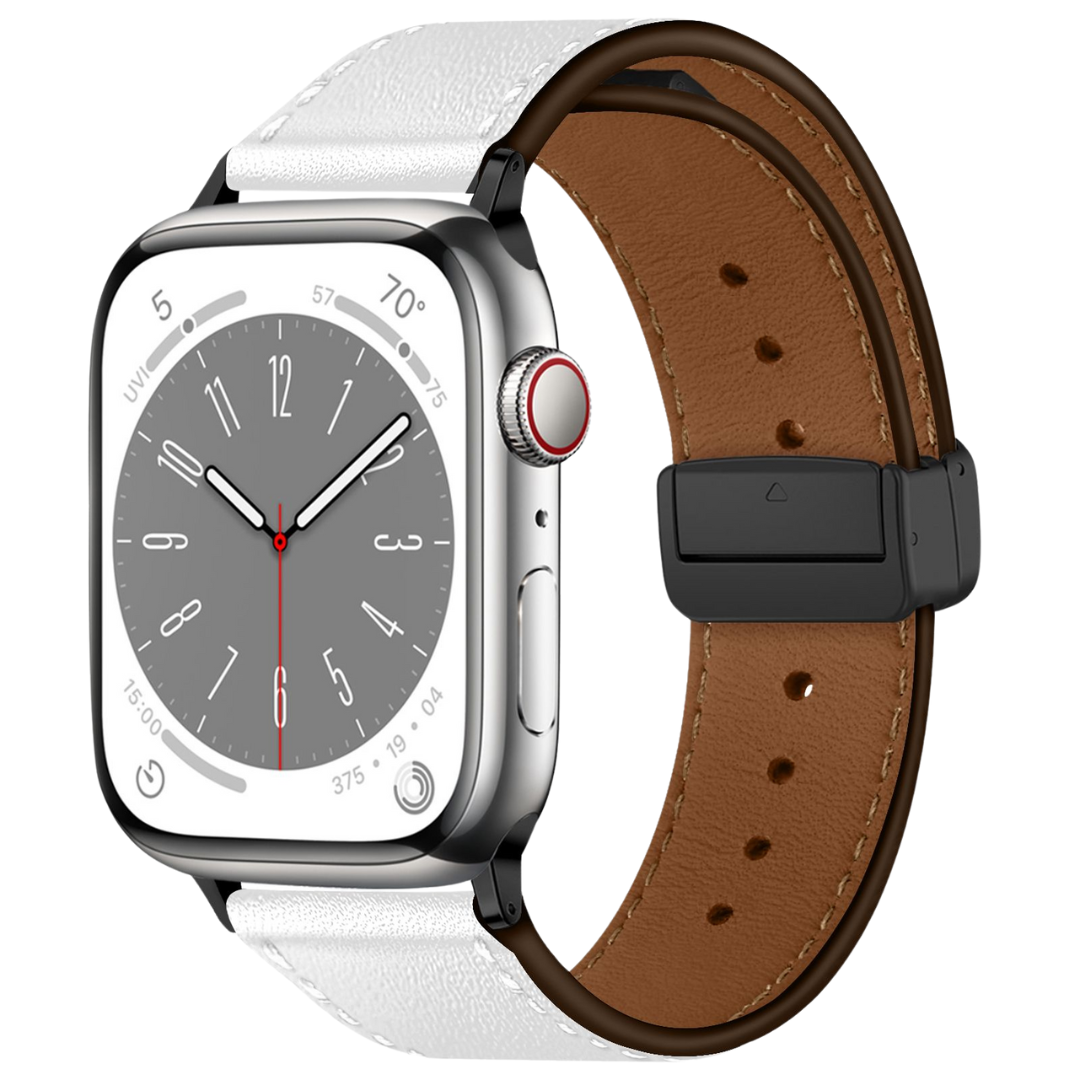 Magnetic Thick Leather Strap for Apple Watch Series & Ultra