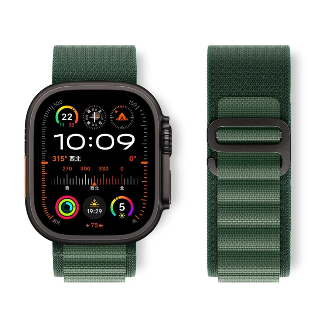 Alpine Loop Band for Apple Watch Series & Ultra | Black accents