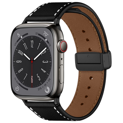 Magnetic Thick Leather Strap for Apple Watch Series & Ultra