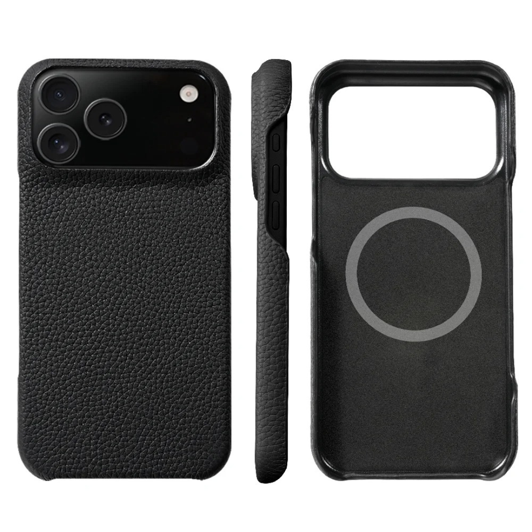 Genuine Nappa Leather Phone Case for Apple iPhone 17 Series