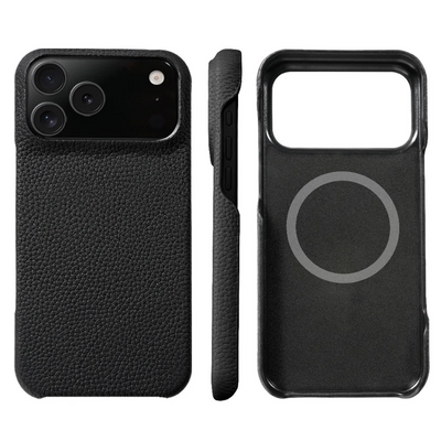 Genuine Nappa Leather Phone Case for Apple iPhone 17 Series