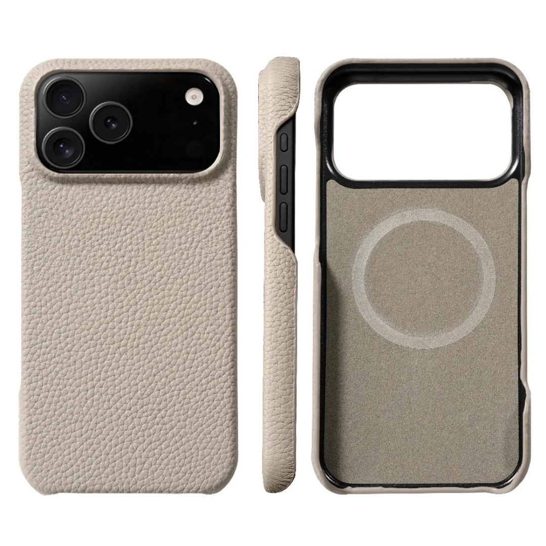 Genuine Nappa Leather Phone Case for Apple iPhone 17 Series