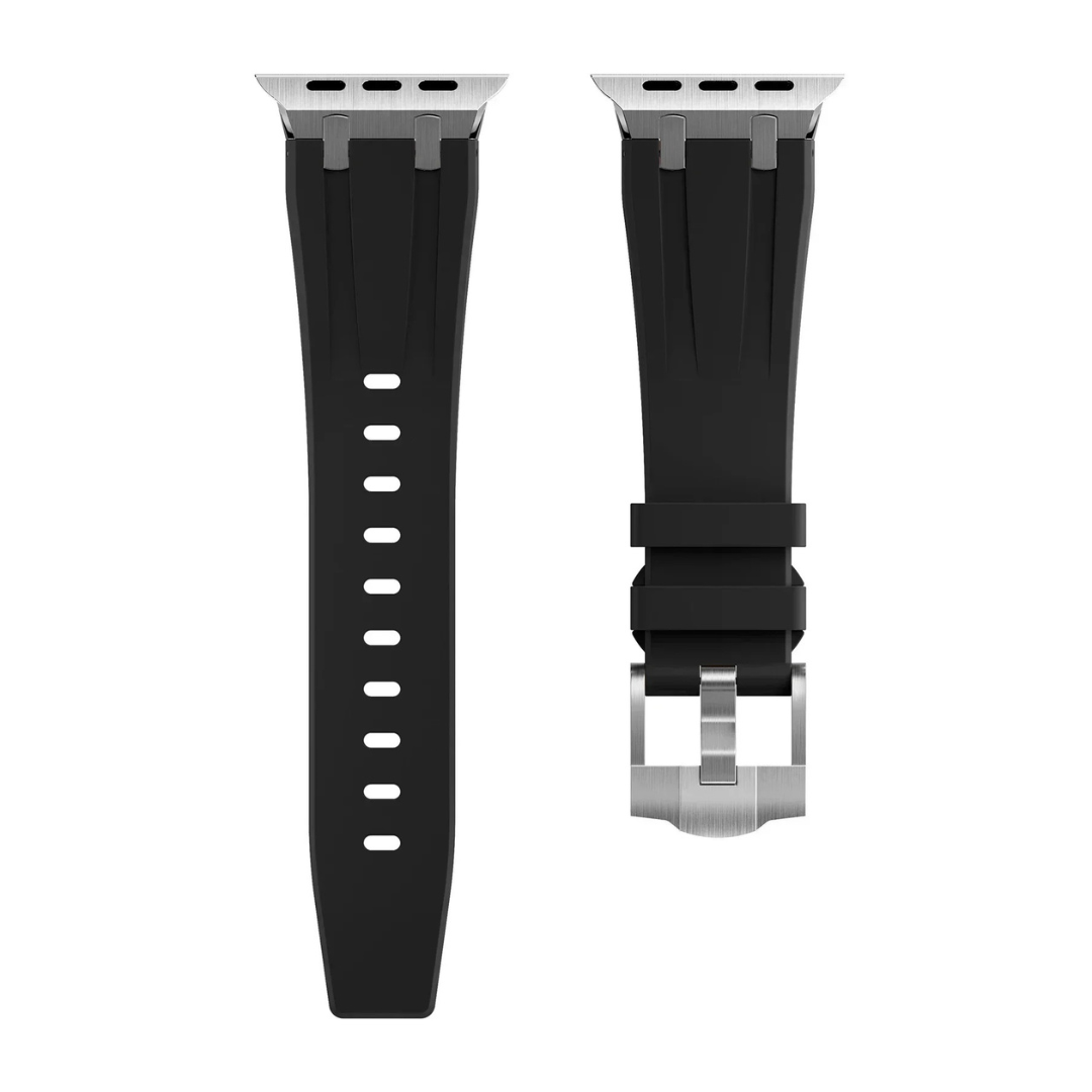 Luxury Rubber Titanium Strap for Apple Watch Series & Ultra