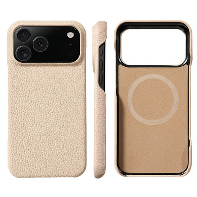 Genuine Nappa Leather Phone Case for Apple iPhone 17 Series