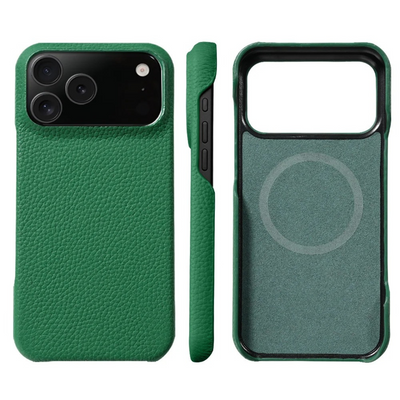 Genuine Nappa Leather Phone Case for Apple iPhone 17 Series