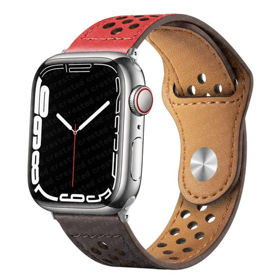 Handyhülle Apple iPhone IOS Neu Apple Watch Apple Watch Ultra Series Case Hülle Luxus Leder Echtleder Armband Apple iPhone 14 Hülle Schutzhülle Abdeckung Schutz Fall Bandwerk