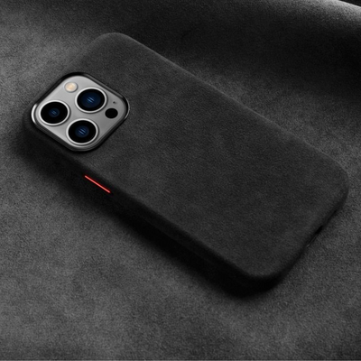 Handmade Luxury Suede Phone Case for Apple iPhone – Premium Protection