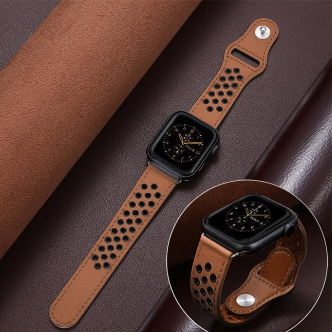 Handyhülle Apple iPhone IOS Neu Apple Watch Apple Watch Ultra Series Case Hülle Luxus Leder Echtleder Armband Apple iPhone 14 Hülle Schutzhülle Abdeckung Schutz Fall Bandwerk