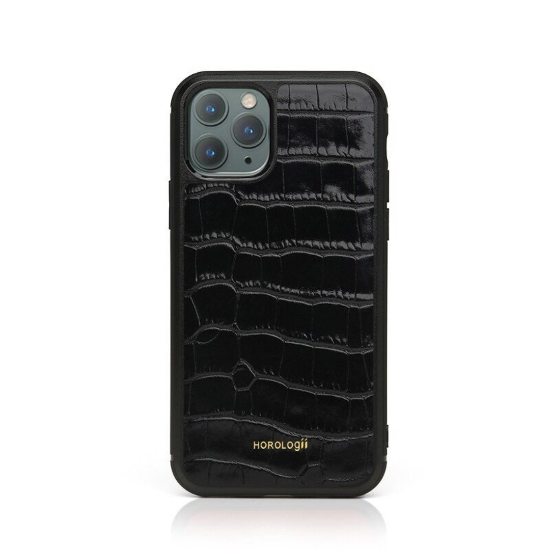 Italian Leather Crocodile Model iPhone 15 Pro ,pro Max Case