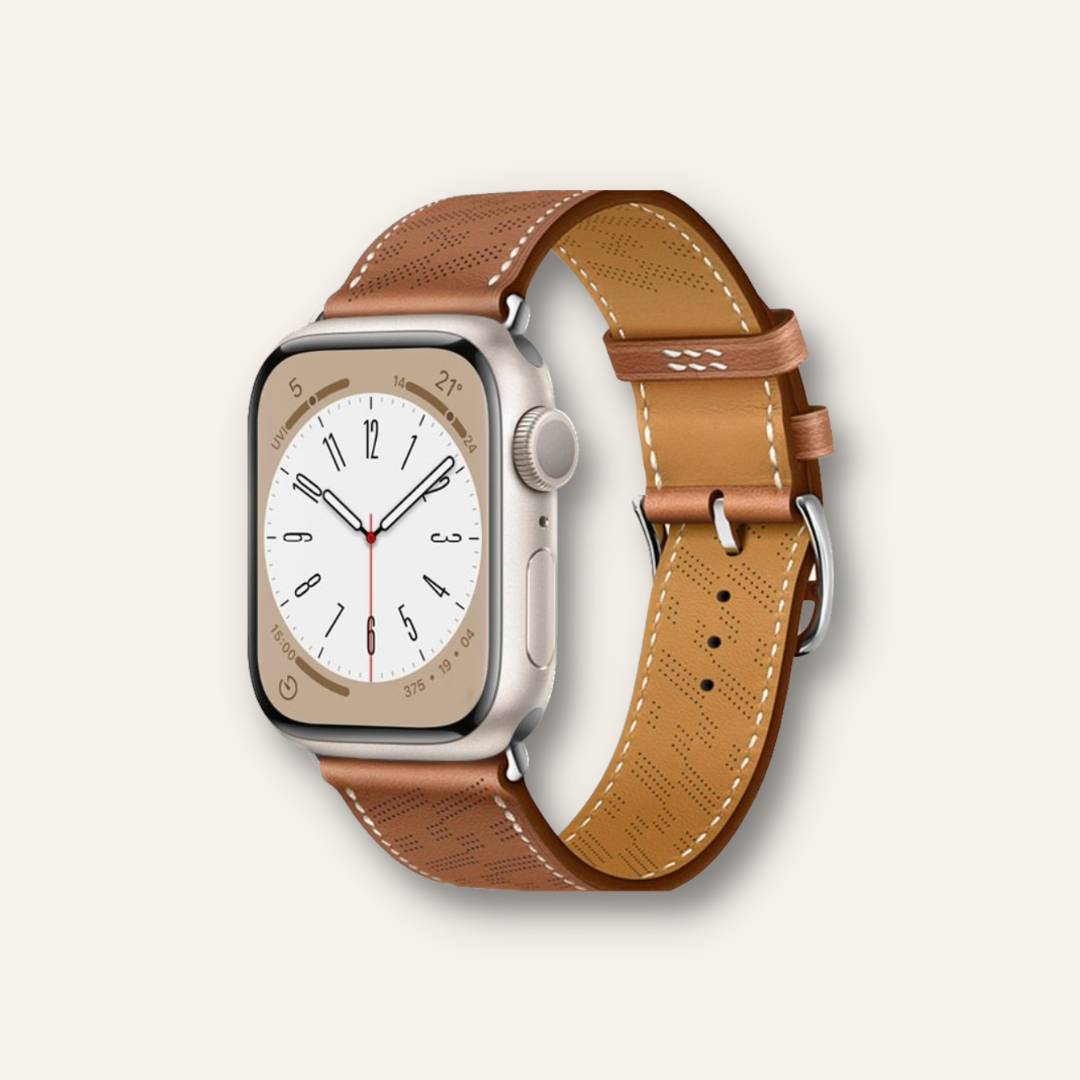 Diagonal Single Tour - Leather Band for Apple Watch Series & Ultra