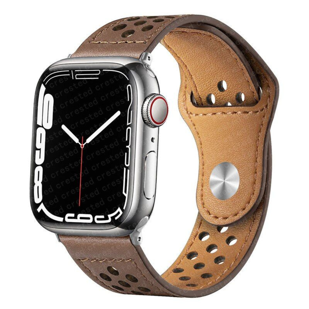 Handyhülle Apple iPhone IOS Neu Apple Watch Apple Watch Ultra Series Case Hülle Luxus Leder Echtleder Armband Apple iPhone 14 Hülle Schutzhülle Abdeckung Schutz Fall Bandwerk